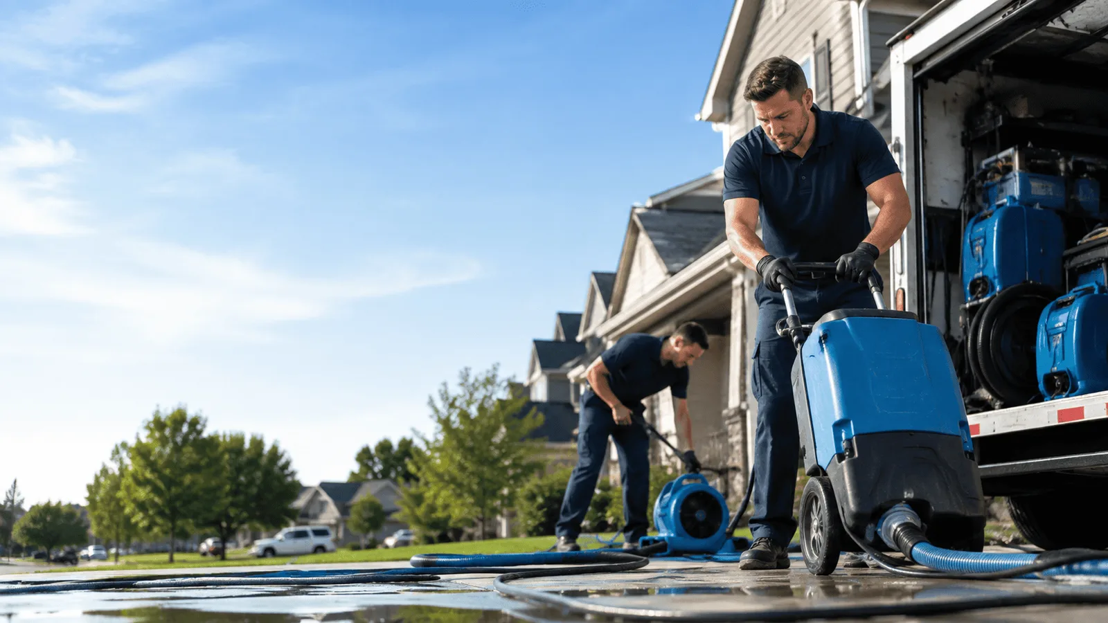 Pipe Leak Detection & Cleanup being performed in New Straitsville, OH